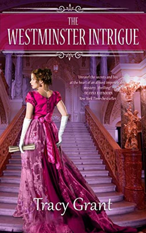 Book cover for "The Westminster Intrigue" by Tracy Grant