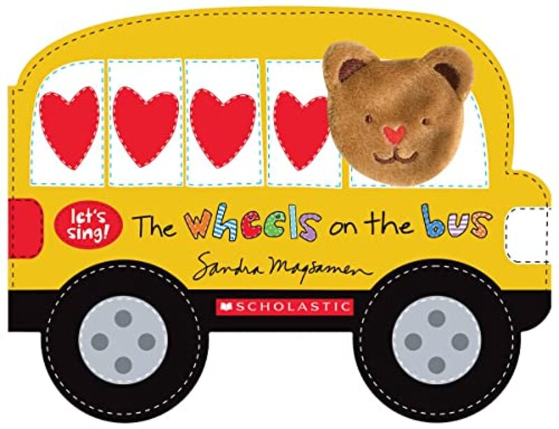 Book cover for "The Wheels on the Bus" by Sandra Magsamen