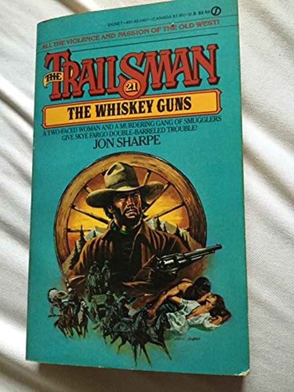 Book cover for "The Whiskey Guns" by Jon Sharpe