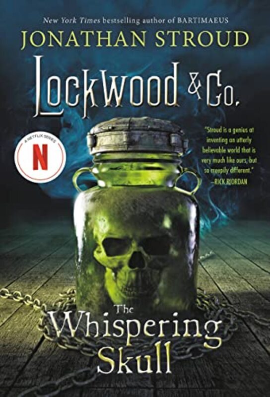 Book cover for "The Whispering Skull" by Jonathan Stroud