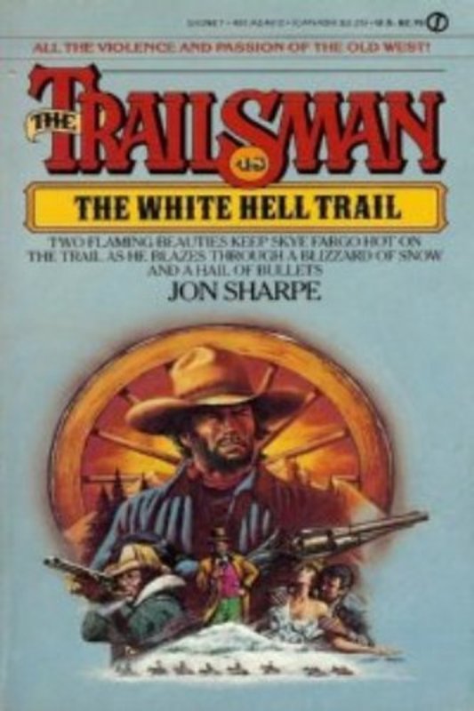 Book cover for "The White Hell Trail" by Jon Sharpe