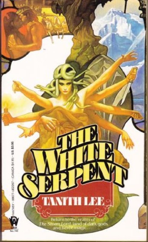 Book cover for "The White Serpent" by Tanith Lee