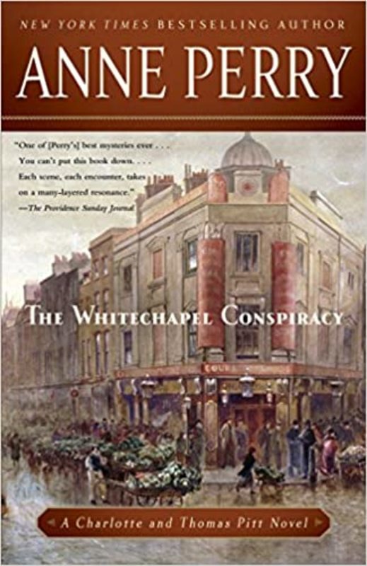Book cover for "The Whitechapel Conspiracy" by Anne Perry