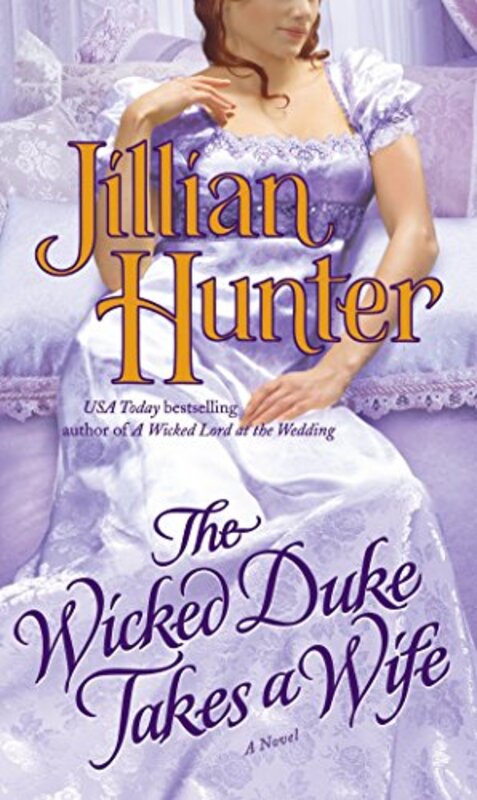 Book cover for "The Wicked Duke Takes a Wife" by Jillian Hunter