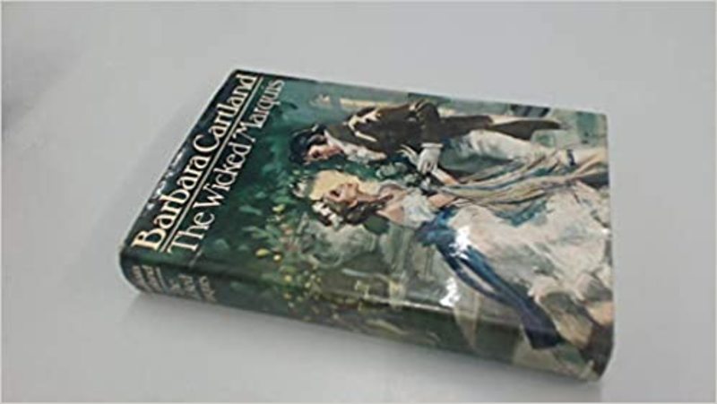 Book cover for "The Wicked Marquis" by Barbara Cartland