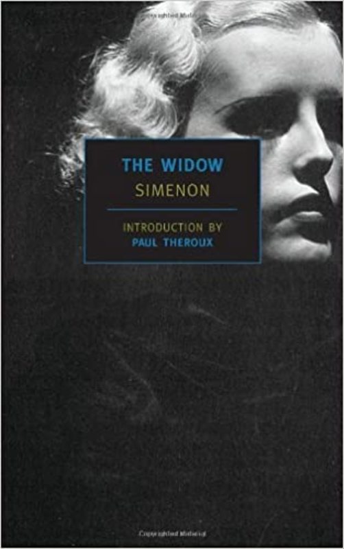 Book cover for "The Widow" by Georges Simenon