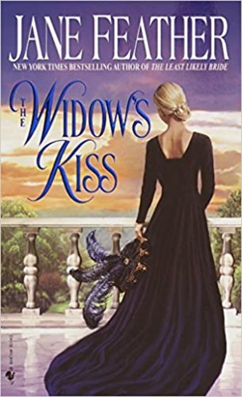 Book cover for "The Widow's Kiss" by Jane Feather