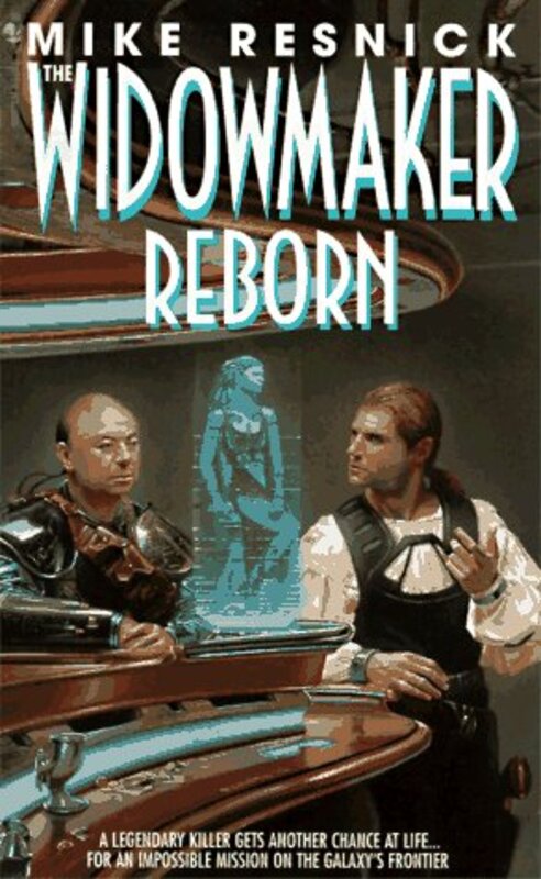 Book cover for "The Widowmaker Reborn" by Mike Resnick