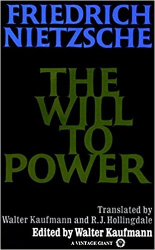 Book cover for "The Will to Power" by Friedrich Nietzsche