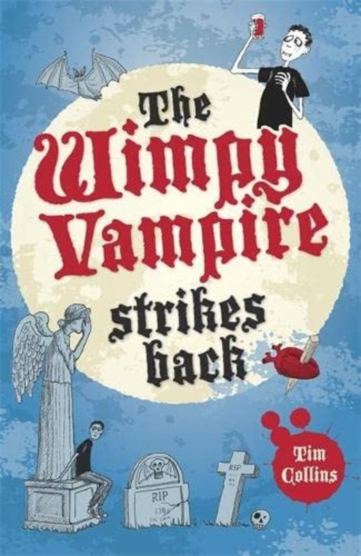 Book cover for "The Wimpy Vampire Strikes Back" by Tim Collins