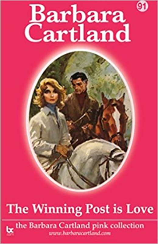 Book cover for "The Winning Post Is Love" by Barbara Cartland