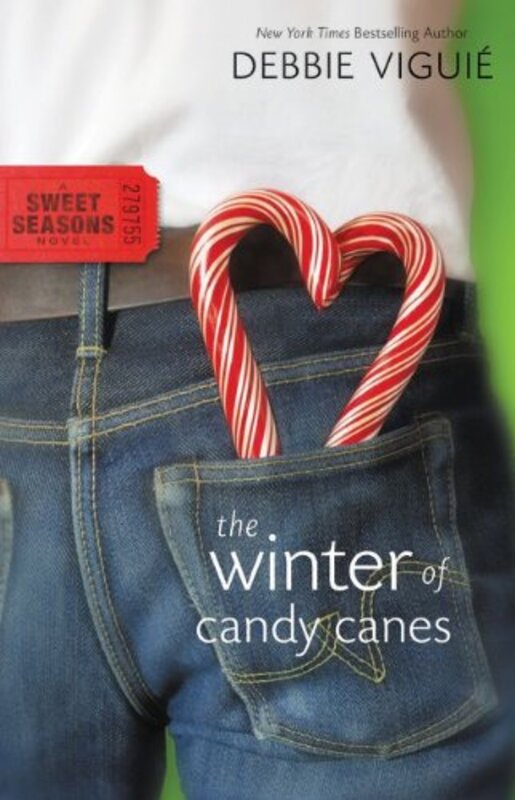 Book cover for "The Winter of Candy Canes" by Debbie Viguie
