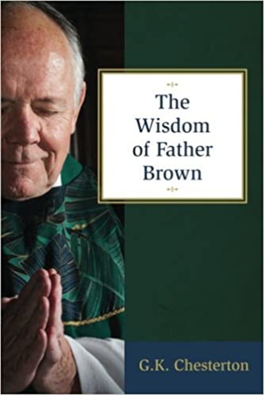 Book cover for "The Wisdom of Father Brown" by Gilbert Keith Chesterton