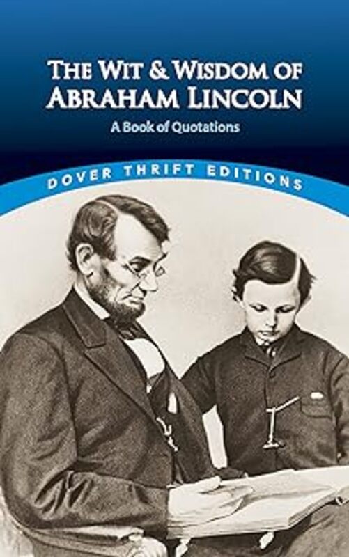 Book cover for "The Wit and Wisdom of Abraham Lincoln" by Abraham Lincoln