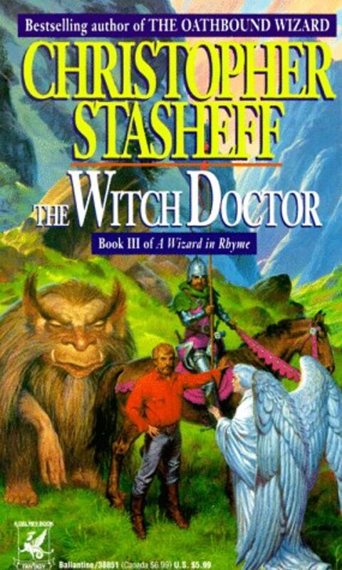 Book cover for "The Witch Doctor" by Christopher Stasheff