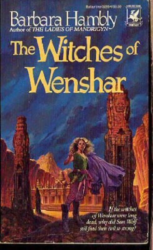 Book cover for "The Witches of Wenshar" by Barbara Hambly