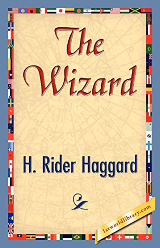 Book cover for "The Wizard" by H Rider Haggard
