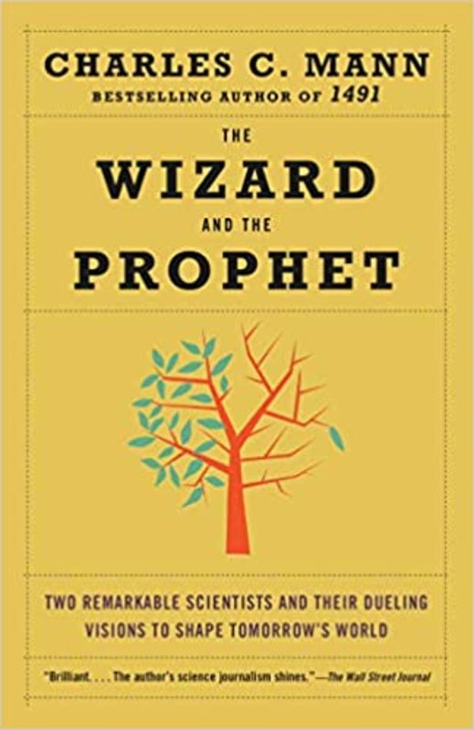 Book cover for "The Wizard and the Prophet" by Charles C. Mann