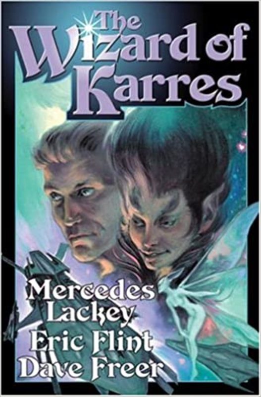 Book cover for "The Wizard of Karres" by Mercedes Lackey