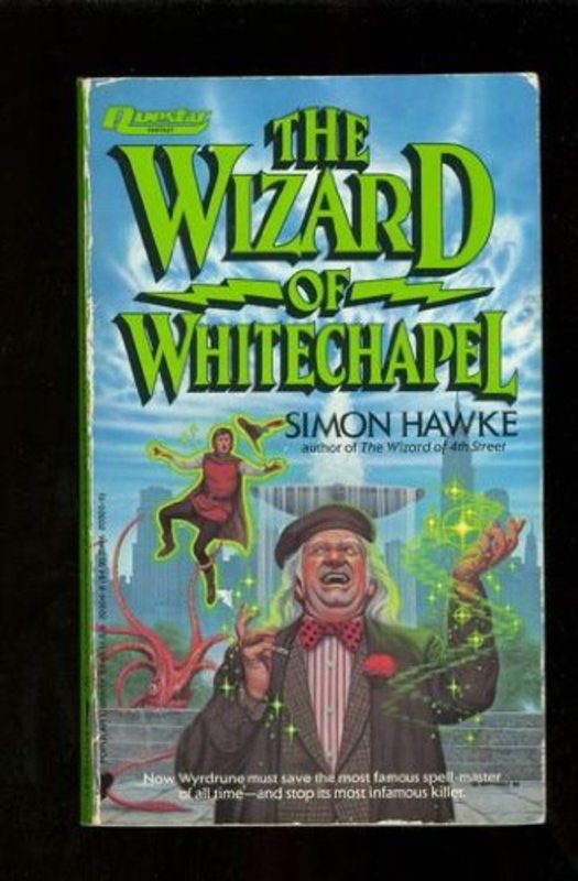 Book cover for "The Wizard of Whitechapel" by Simon Hawke