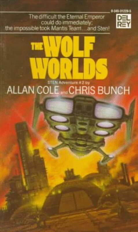Book cover for "The Wolf Worlds" by Chris Bunch