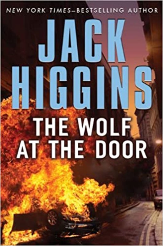 Book cover for "The Wolf at the Door" by Jack Higgins