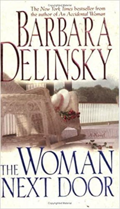 Book cover for "The Woman Next Door" by Barbara Delinsky