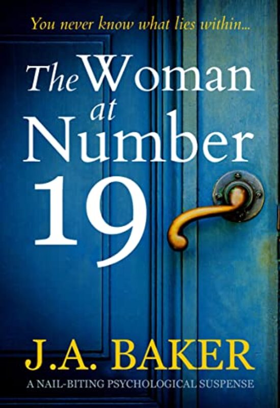 Book cover for "The Woman at Number 19" by JA Baker