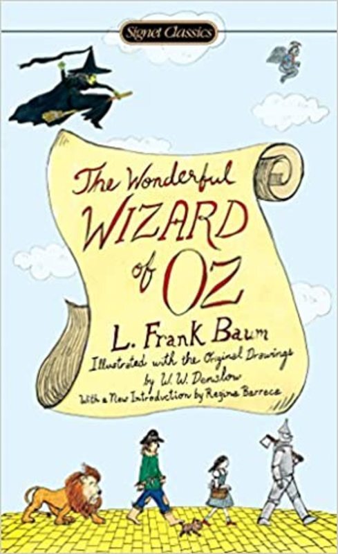 Book cover for "The Wonderful Wizard of Oz" by L Frank Baum