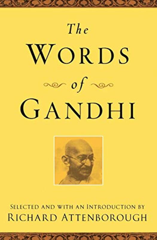 Book cover for "The Words of Gandhi"