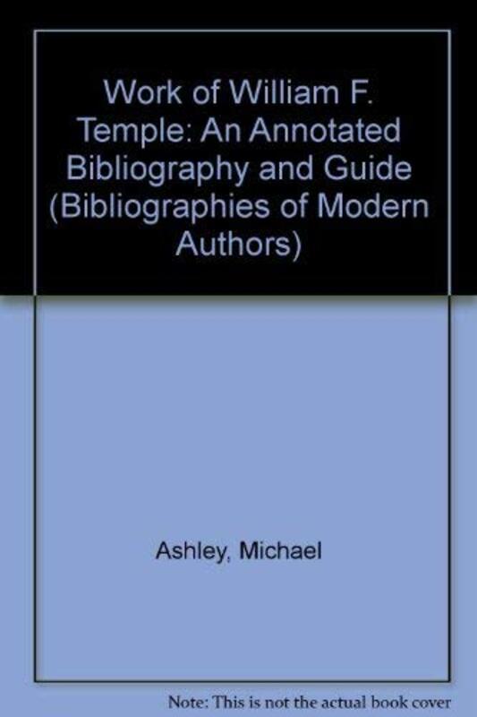 Book cover for "The Work of William F. Temple" by Mike Ashley