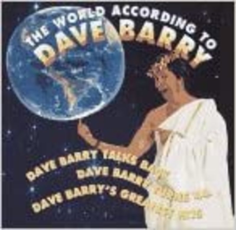 Book cover for "The World According to Dave Barry" by Dave Barry