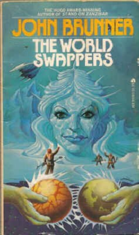 Book cover for "The World Swappers" by John Brunner