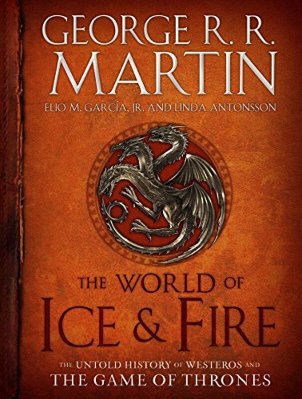 Book cover for "The World of Ice & Fire"