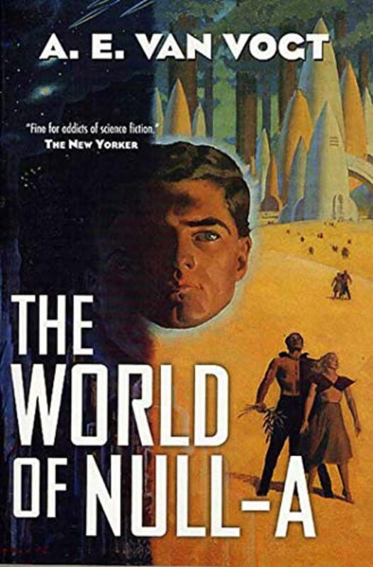 Book cover for "The World of Null-A" by AE van Vogt