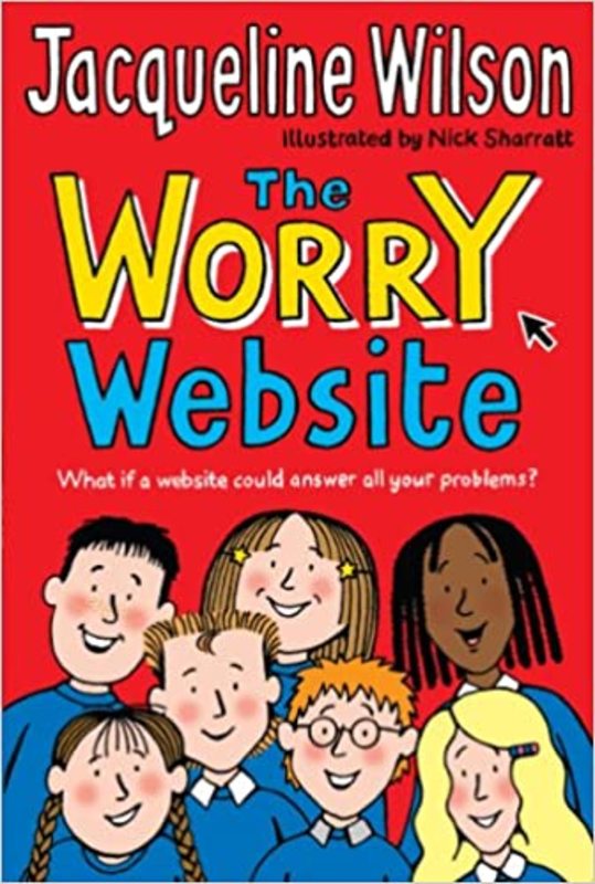 Book cover for "The Worry Website" by Jacqueline Wilson