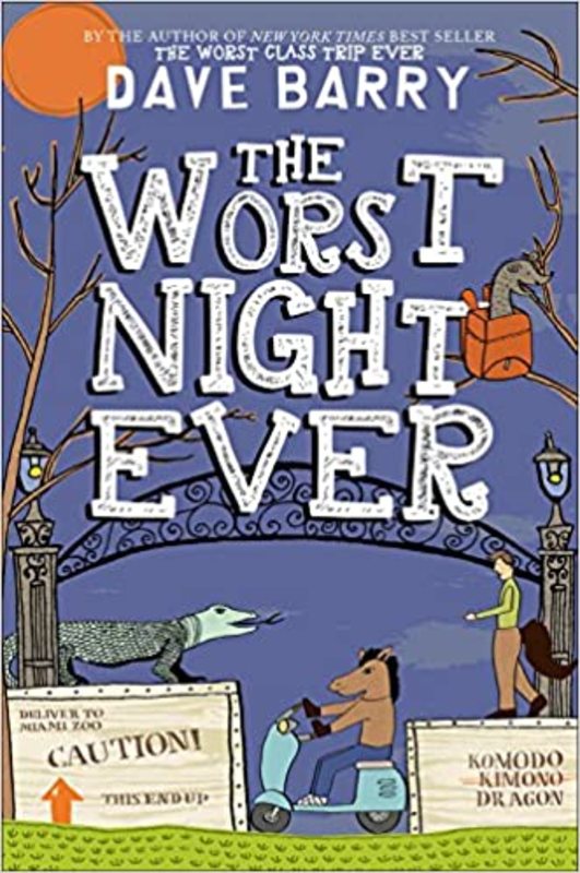 Book cover for "The Worst Night Ever" by Dave Barry
