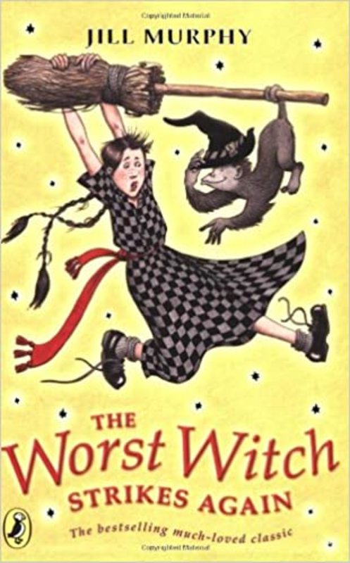 Book cover for "The Worst Witch Strikes Again" by Jill Murphy