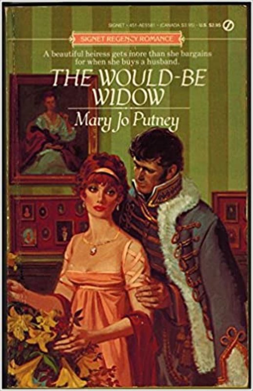 Book cover for "The Would-be Widow" by Mary Jo Putney