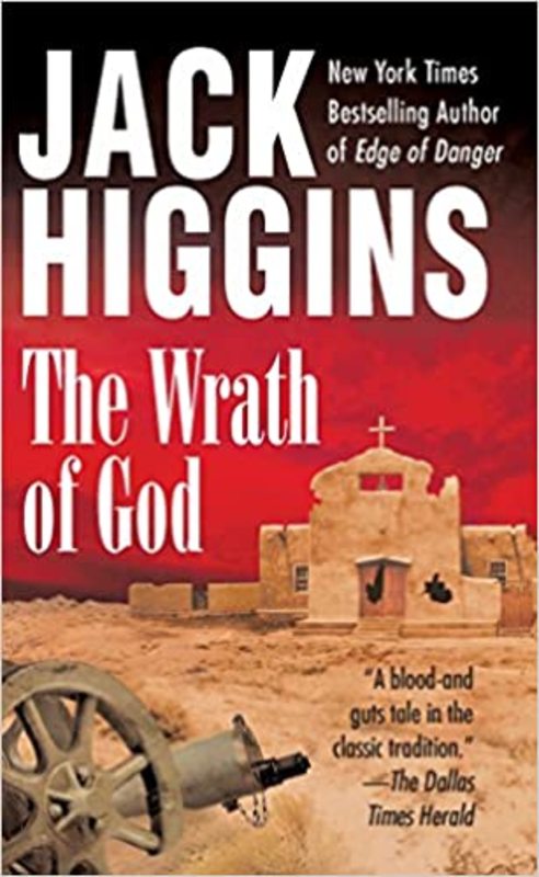 Book cover for "The Wrath of God" by Jack Higgins