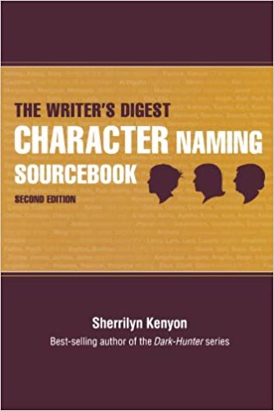 Book cover for "The Writer's Digest Character Naming Sourcebook" by Sherrilyn Kenyon