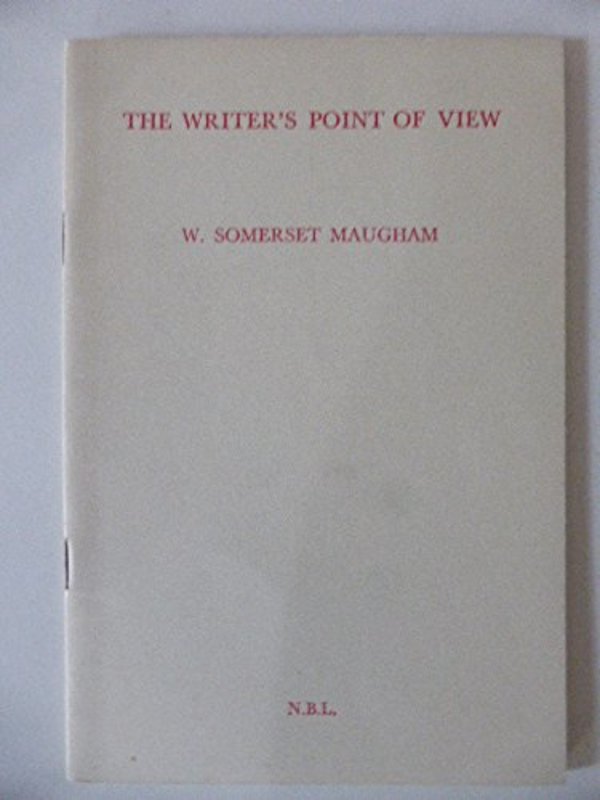 Book cover for "The Writer's Point of View" by W Somerset Maugham