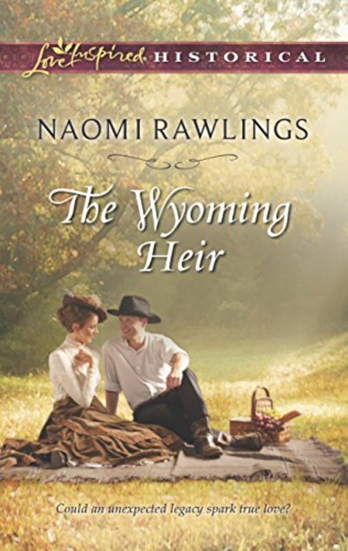 Book cover for "The Wyoming Heir" by Naomi Rawlings