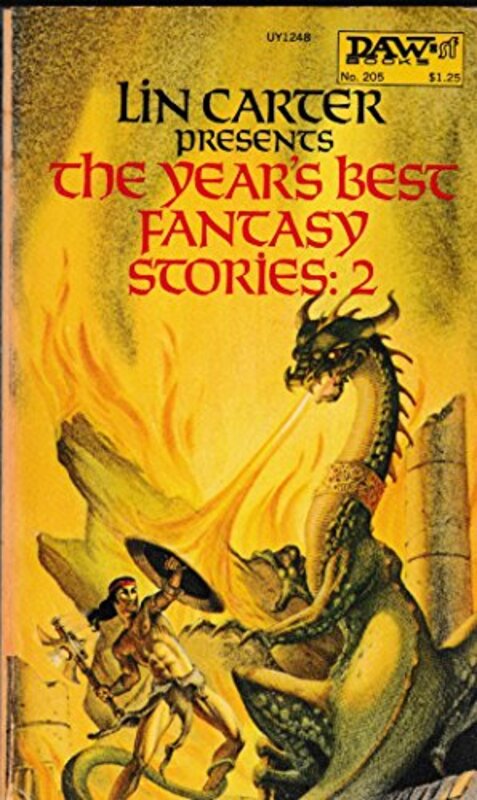 Book cover for "The Year's Best Fantasy Stories 2" by Lin Carter