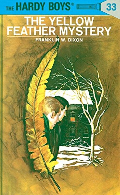 Book cover for "The Yellow Feather Mystery" by Franklin W Dixon