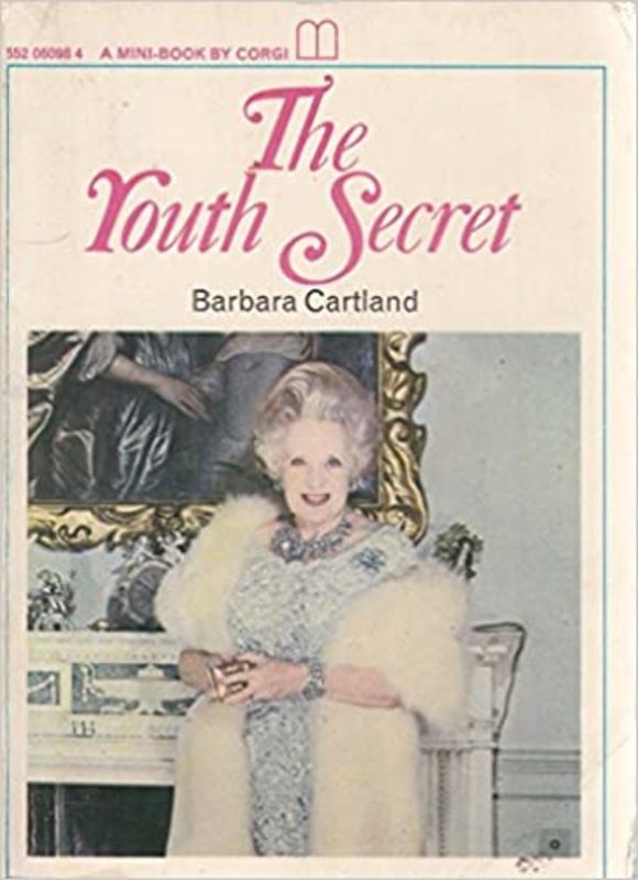 Book cover for "The Youth Secret" by Barbara Cartland