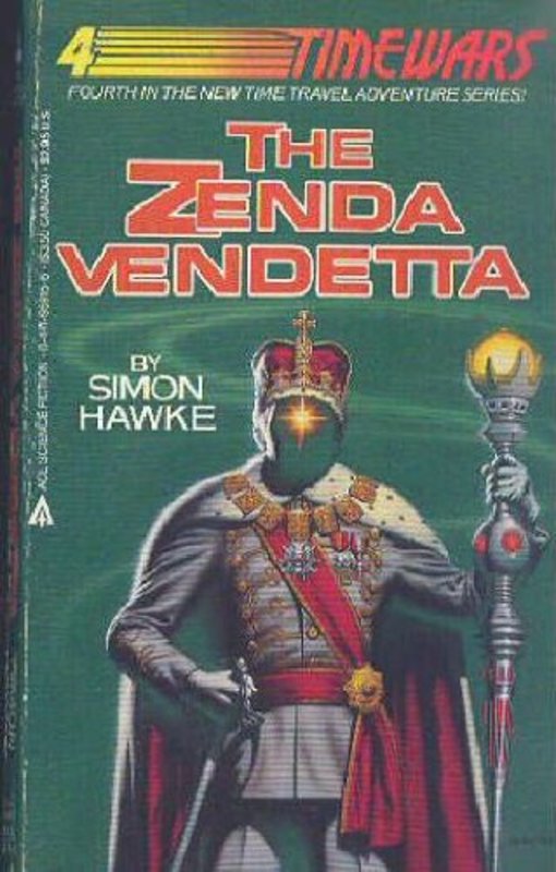 Book cover for "The Zenda Vendetta" by Simon Hawke