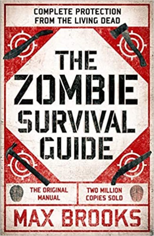 Book cover for "The Zombie Survival Guide" by Max Brooks