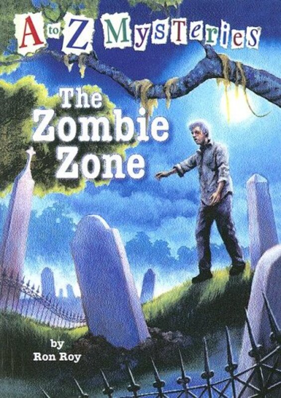Book cover for "The Zombie Zone" by Ron Roy