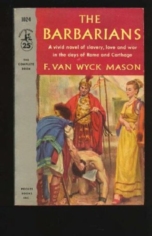 Book cover for "The barbarians" by F Van Wyck Mason